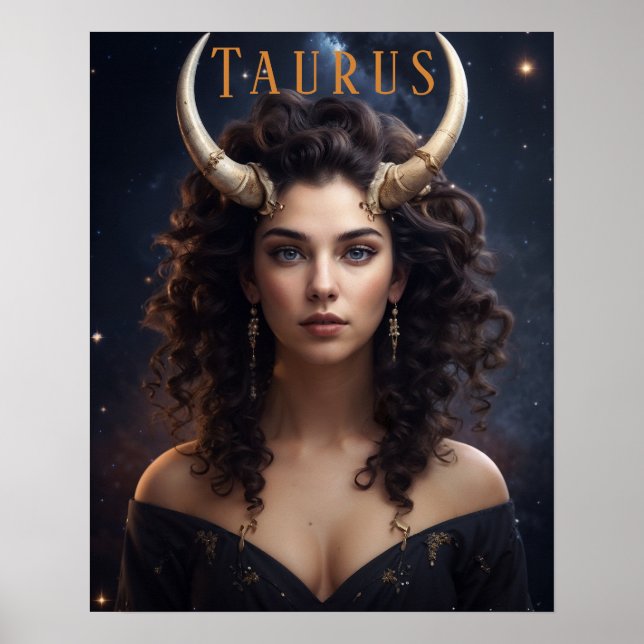 Taurus Female Astrological Poster (Framsidan)