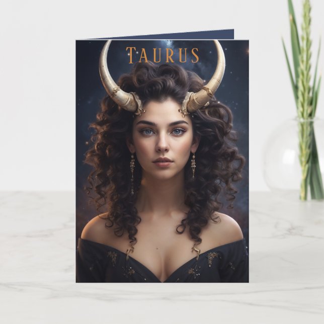 Taurus Female födelsedagskort Helgkort (Framsida)