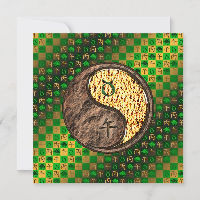 Taurus & Fire Horse Kort (Framsida)