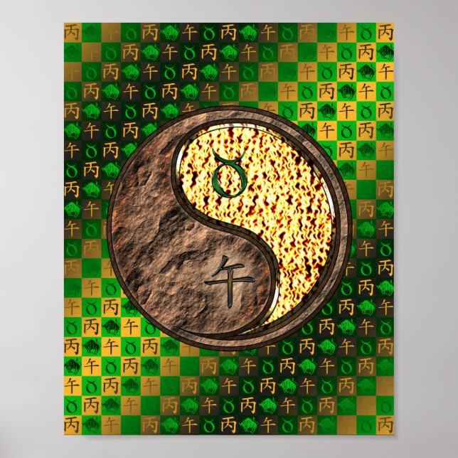 Taurus & Fire Horse Poster (Framsidan)