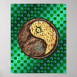 Taurus & Fire-Hund Poster