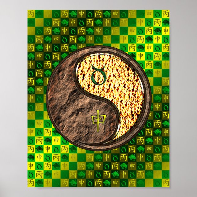 Taurus & Fire Monkey Poster (Framsidan)