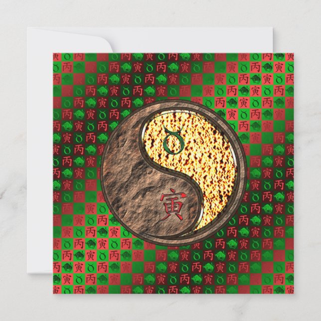 Taurus & Fire Tiger Kort (Framsida)