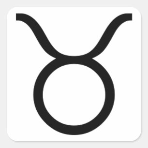 Taurus Fyrkantigt Klistermärke