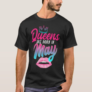 Taurus Gemini Birthday Queens är född i maj Zodi T Shirt