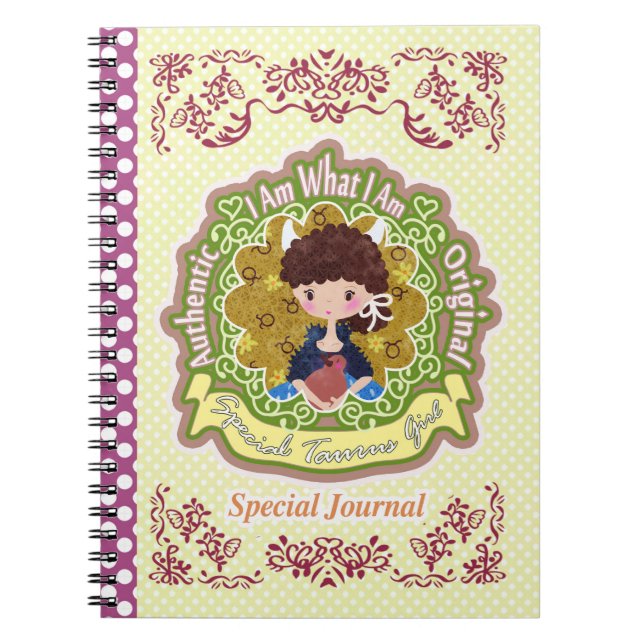 Taurus Horoscope Anteckningsbok (Framsidan)