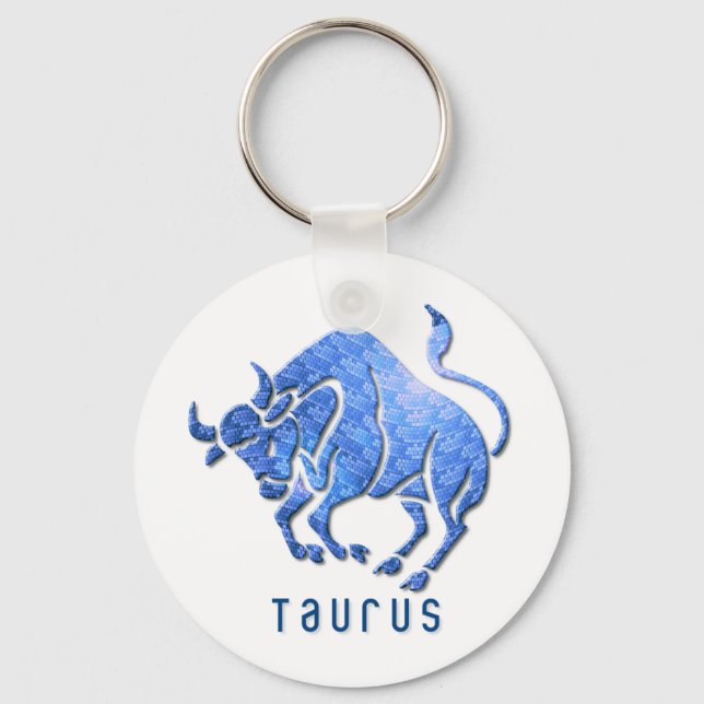 Taurus Horoscope Keychain Nyckelring (Framsida)