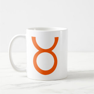 Taurus i Orange Kaffemugg