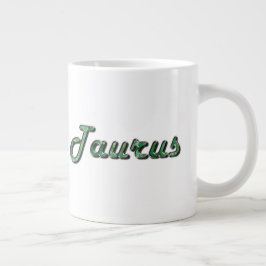 Taurus in Emerald Gemstone Jumbo Mugg