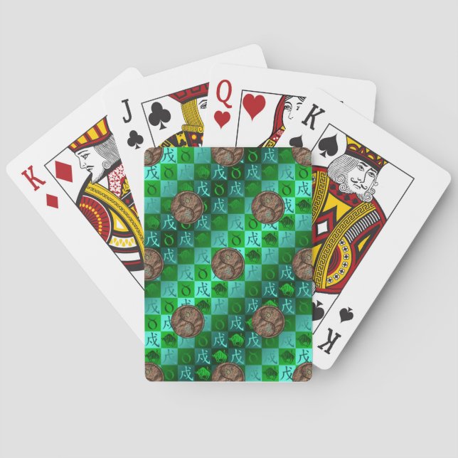 Taurus & Jord Hund Casinokort (Baksidan)
