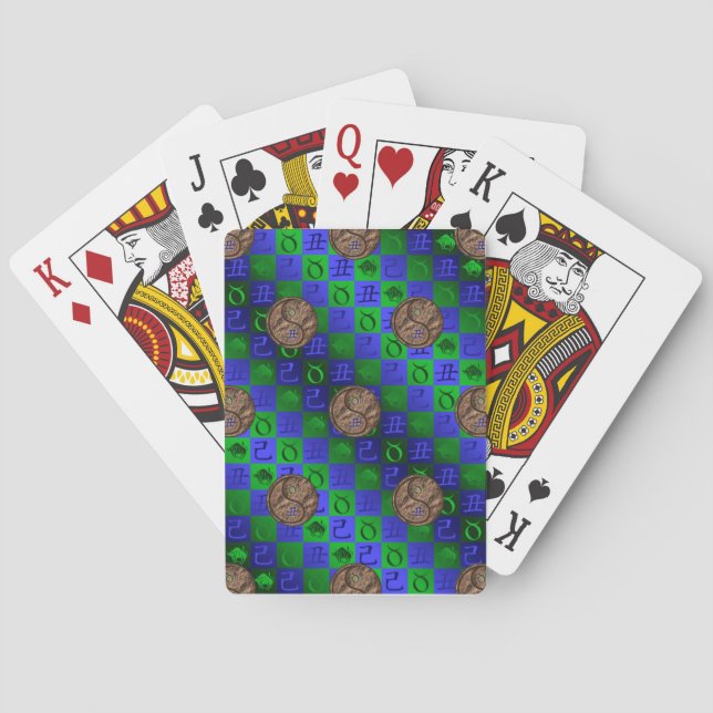 Taurus & Jord Oxe Casinokort (Baksidan)