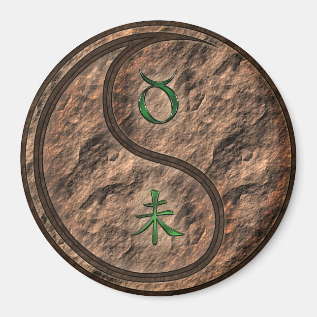 Taurus & Jord Oxen Magnet (Framsidan)