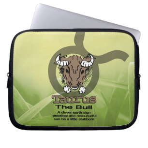 Taurus Jord-skylt över grönten Laptop Fodral