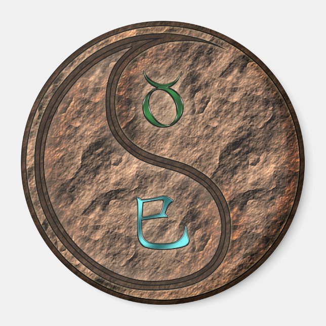 Taurus & Jordens Orm Magnet (Framsidan)