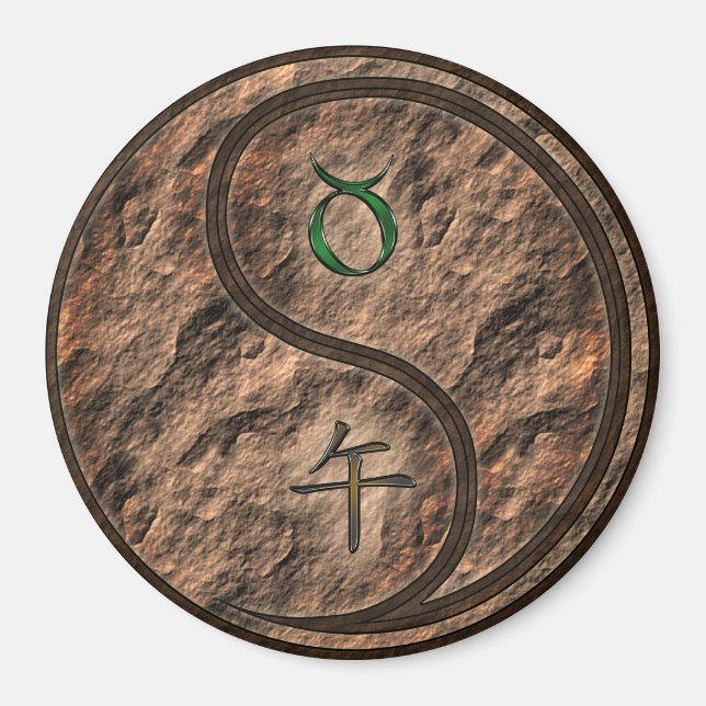 Taurus & Jordhästen Magnet (Framsidan)