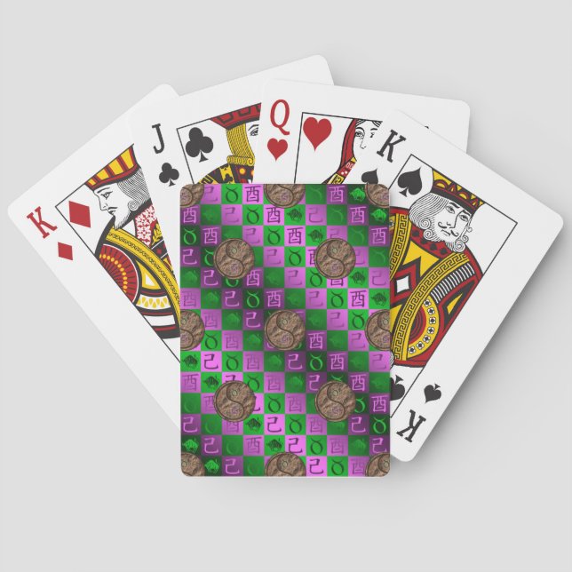 Taurus & Jordkocka Casinokort (Baksidan)