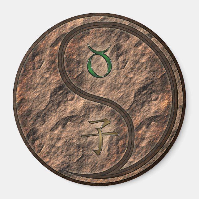 Taurus & Jordråtta Magnet (Framsidan)