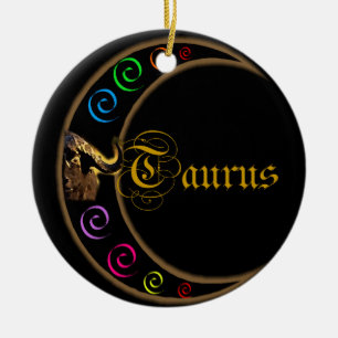 Taurus Julgransprydnad Keramik