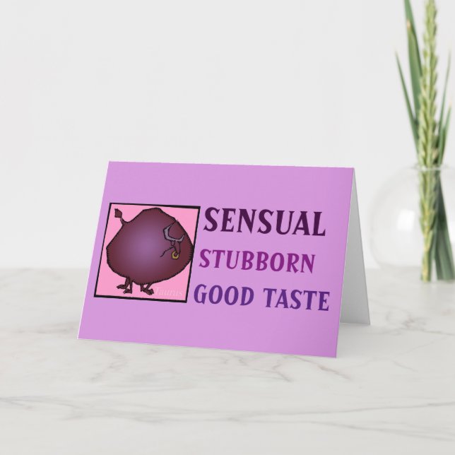 Taurus-kort för zodiaktecken kort (Framsida)