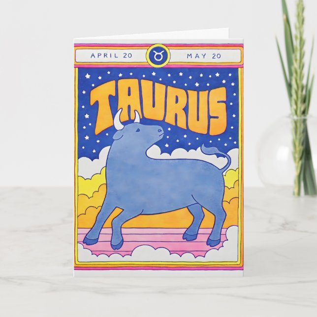 Taurus Letterpress-kort Kort (Framsida)