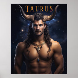 Taurus Male Astrological Poster