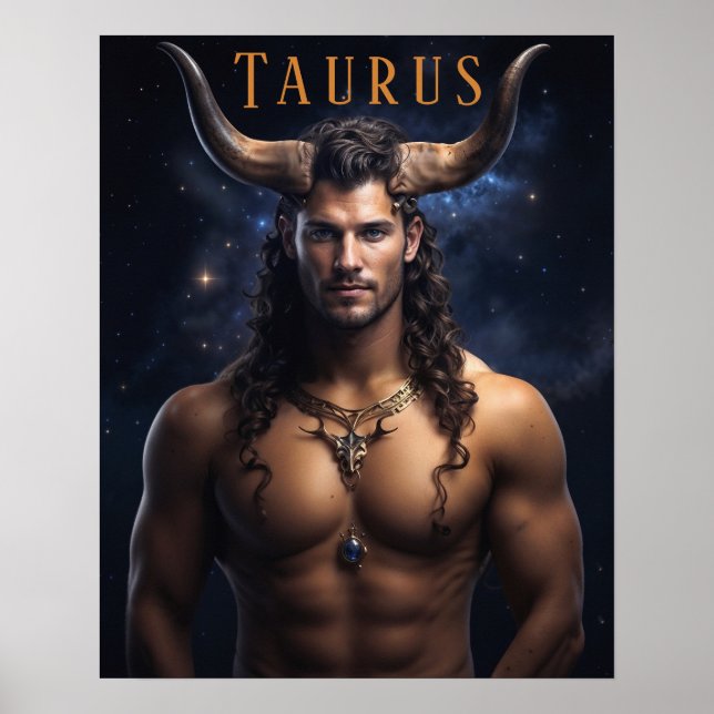 Taurus Male Astrological Poster (Framsidan)