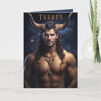 Taurus Male Birthday Card Helgkort