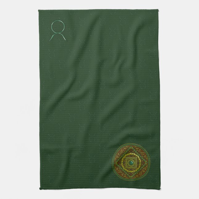 Taurus Mandala Hand Towel Kökshandduk (Vertikal)