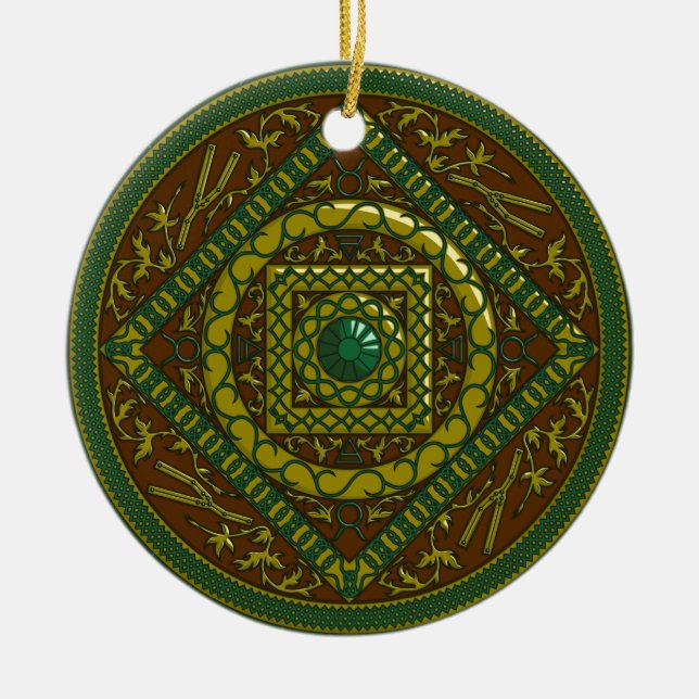 Taurus Mandala Ornament (Framsidan)