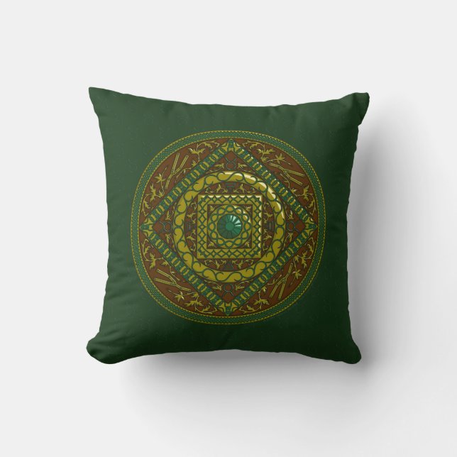 Taurus Mandala Pillow Kudde (Framsida)