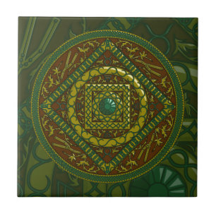 Taurus Mandala Tile Kakelplatta