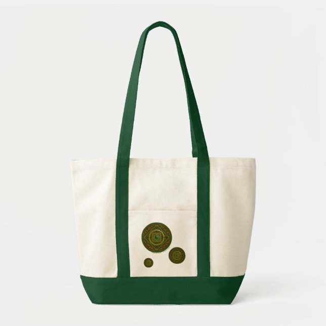 Taurus Mandala Tote Bag Tygkasse (Framsidan)