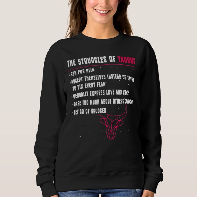 Taurus Merchandise Season Zodiac-tecken Astrografi T Shirt (Framsida)