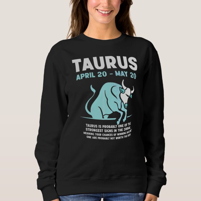 Taurus Merchandise Season Zodiac-tecken Astrografi T Shirt (Framsida)