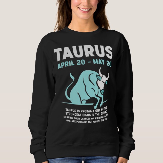 Taurus Merchandise Season Zodiac-tecken Astrografi T Shirt (Framsida)