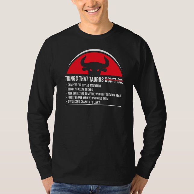 Taurus Merchandise Season Zodiac-tecken Astrografi T Shirt (Framsida)