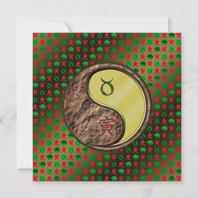 Taurus & Metal Tiger Kort (Framsida)