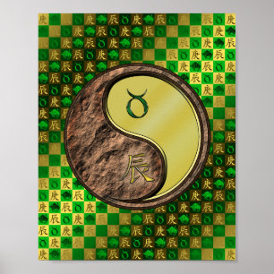 Taurus & Metall Dragon Poster