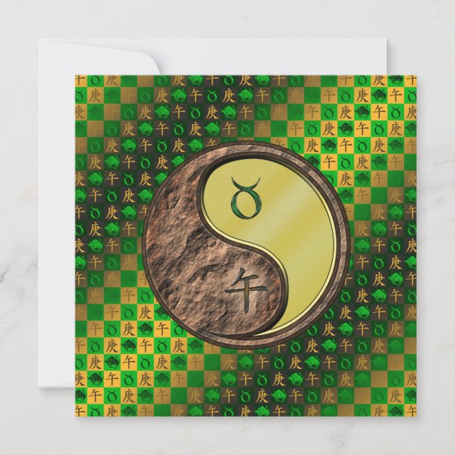 Taurus & Metall Horse Kort (Framsida)