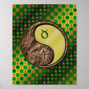 Taurus & Metall Horse Poster