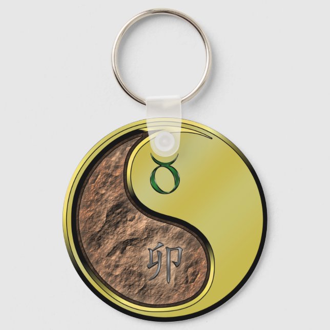 Taurus & Metall Rabbit Nyckelring (Framsida)