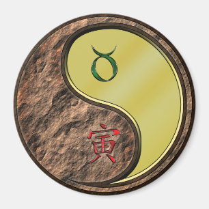 Taurus & Metalliska Tigern Magnet