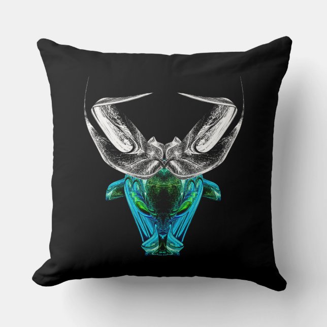 Taurus – minimalistisk stjärntecken dekorativ kudd kudde (Framsida)