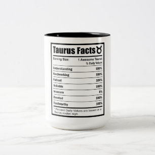Taurus Näringsfaktorer Två-Tonad Mugg