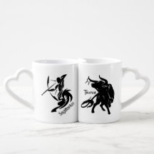Taurus och Sagittarius Zodiac