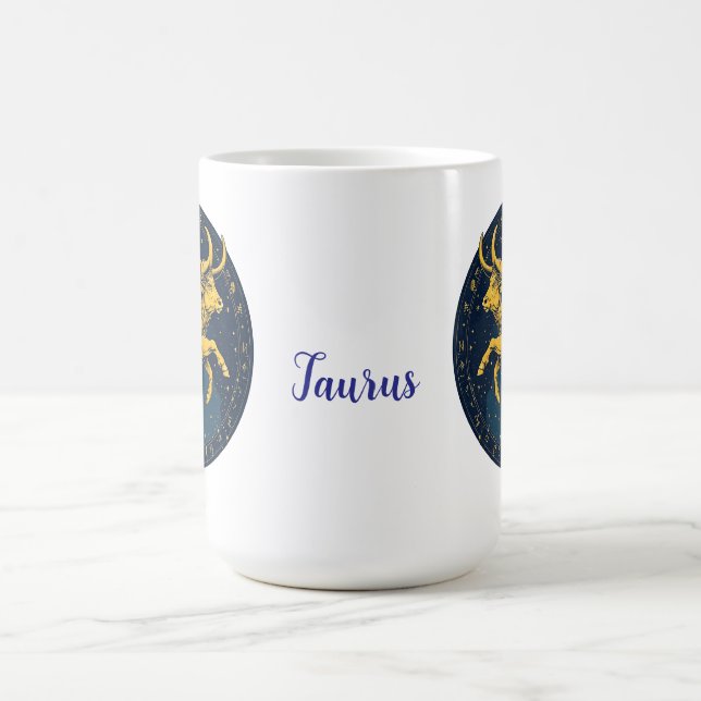 Taurus Oxe efter astrologiska stjärntecken Kaffemugg (Center)