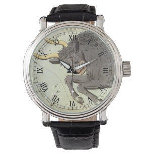 Taurus Oxe, Vintage Konstellation Urania's Mirror Armbandsur