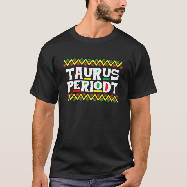 Taurus Perdiodt Zodiac-tecken Astrologi Symbol Hor T Shirt (Framsida)