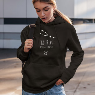 Taurus   Personlig Zodiac Constellation Hoodie T Shirt