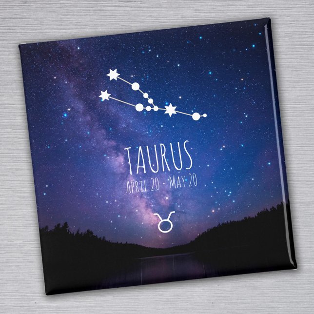 Taurus | Personlig Zodiac Constellation Magnet (Skapare uppladdad)